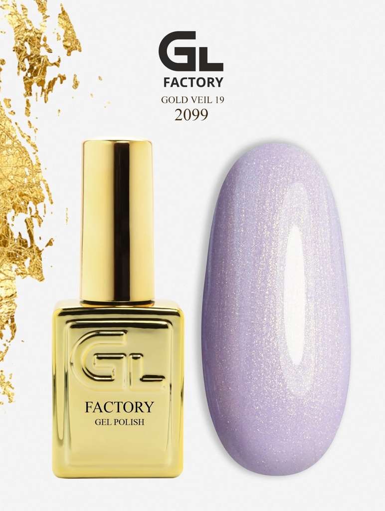 GL 2099 GOLD Gel Polish Gold Veil 19 15