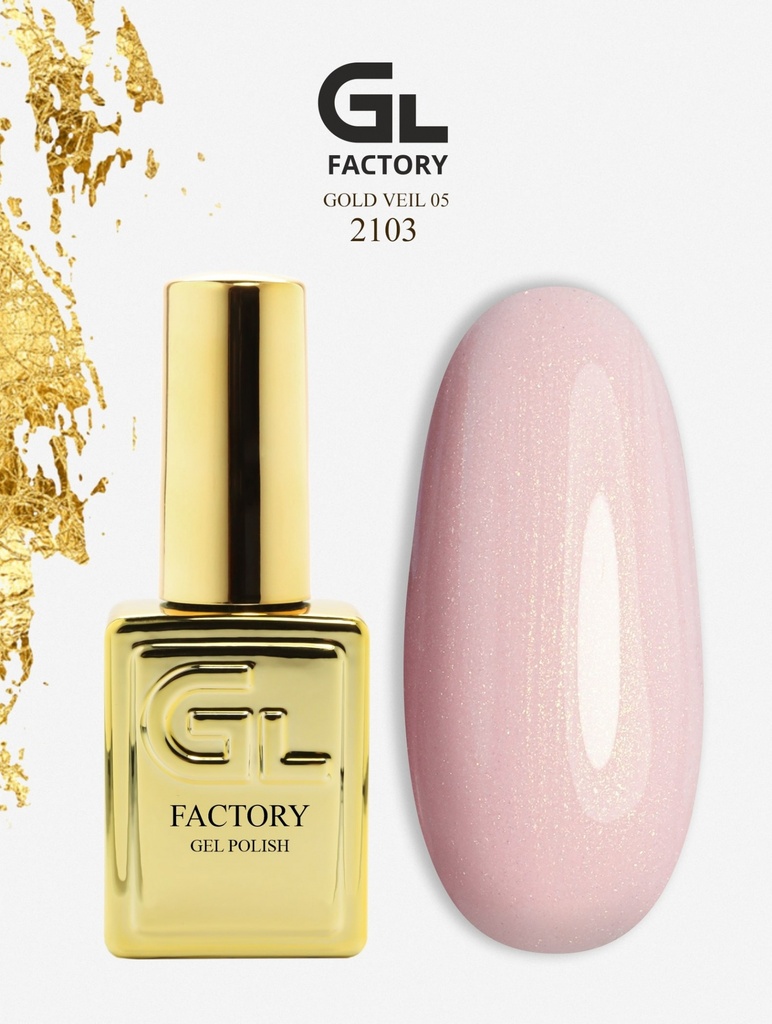 GL 2103 GOLD Gel Polish Gold Veil 05 15
