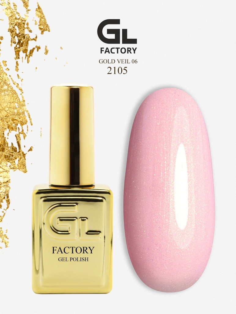 GL 2105 GOLD Gel Polish Gold Veil 06 15