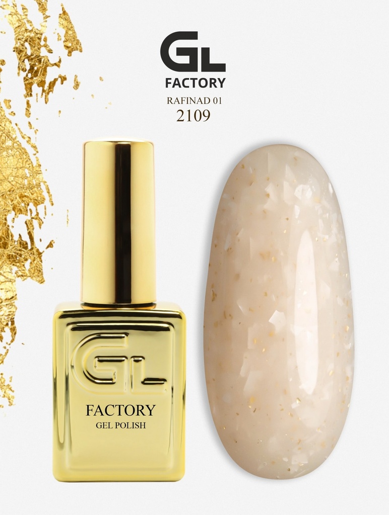 GL 2109 GOLD Gel Polish Rafinad 01 15