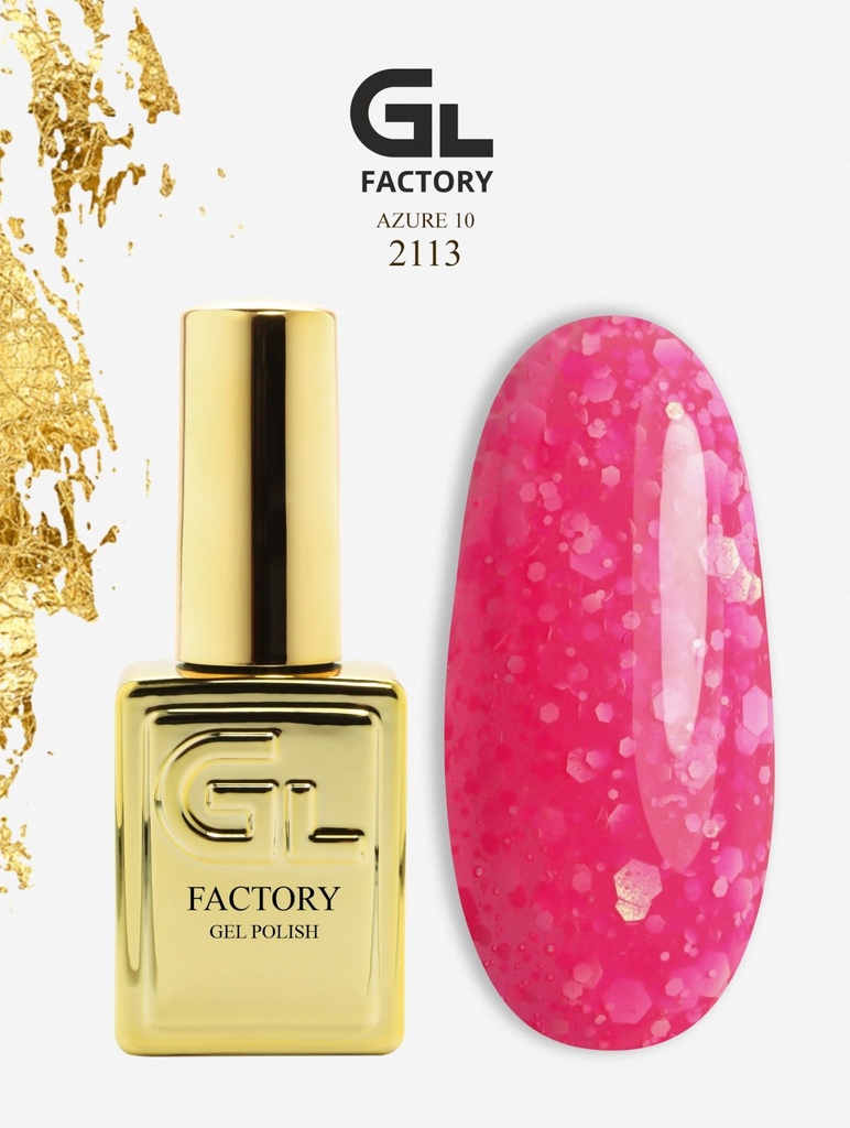 GL 2113 GOLD Gel Polish Azure 10 15