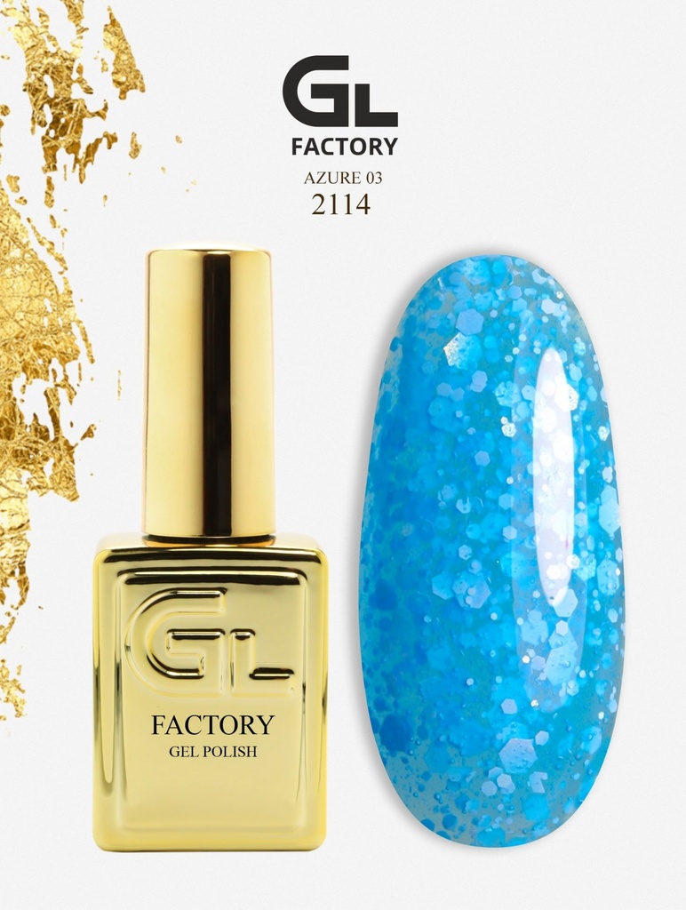 GL 2114 GOLD Gel Polish Azure 03 15