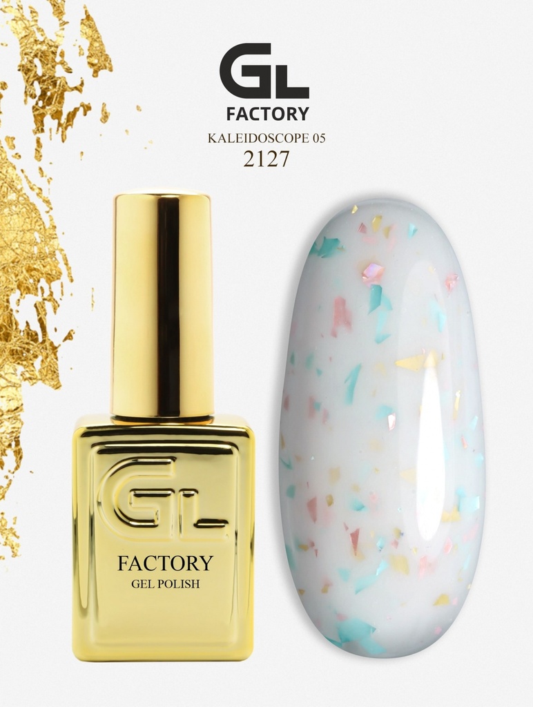 GL 2127 GOLD Gel Polish Kaleidoscope 05 15