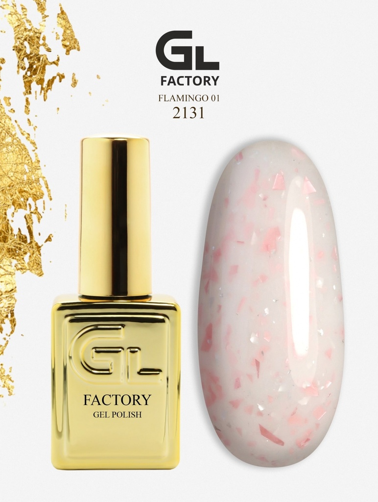 GL 2131 GOLD Gel Polish Flamingo 01 15