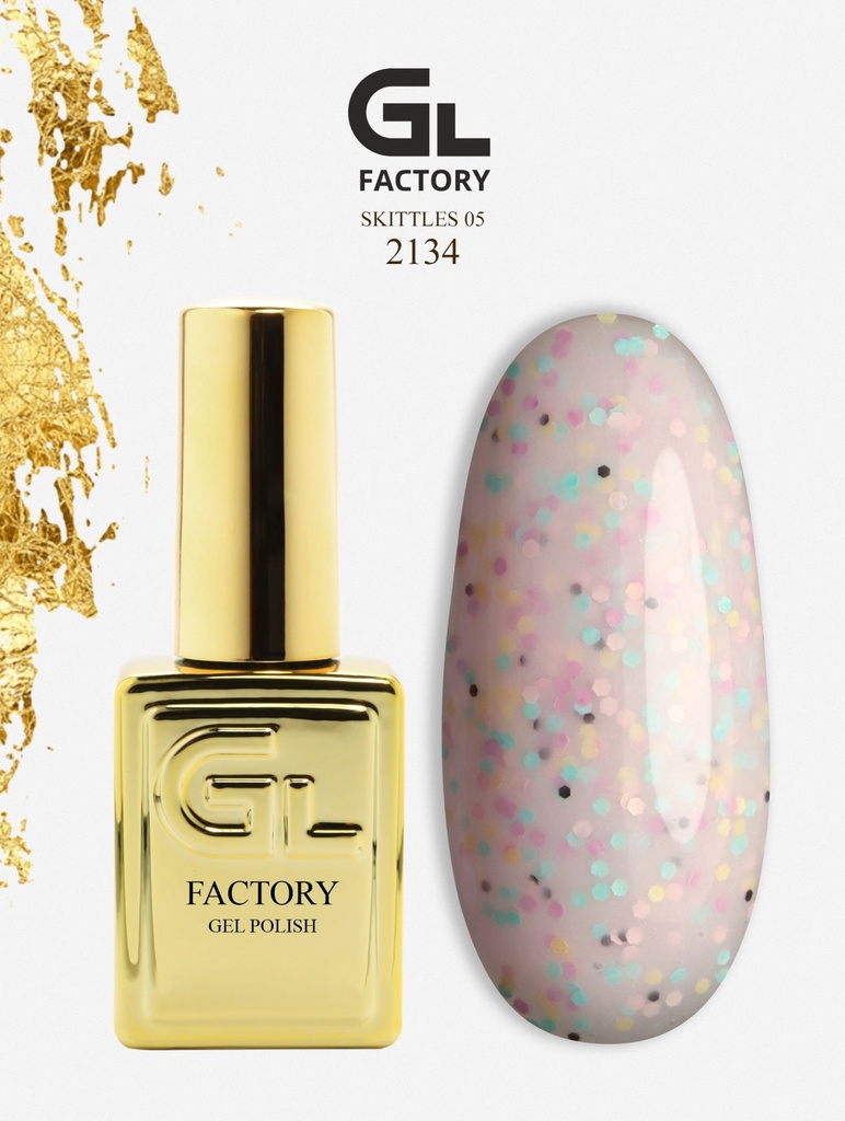 GL 2134 GOLD Gel Polish Skittles 05 15