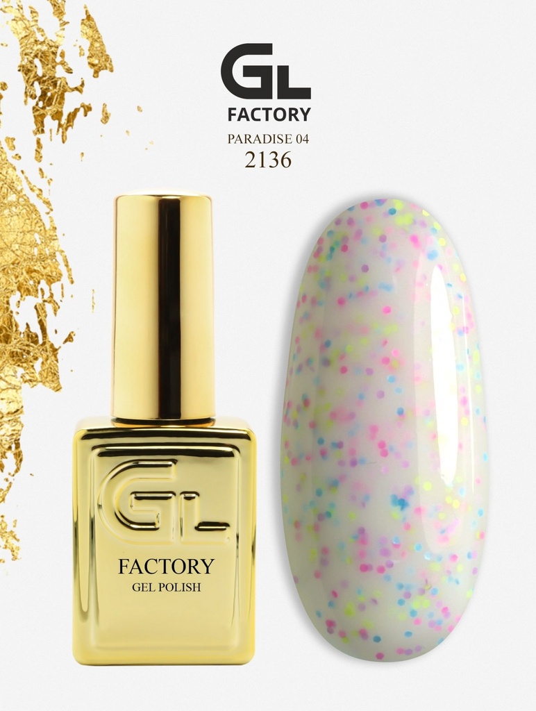 GL 2136 GOLD Gel Polish Paradise 04 15