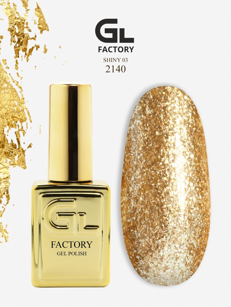 GL 2140 GOLD Gel Polish Shiny 03 15
