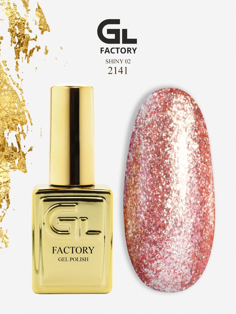GL 2141 GOLD Gel Polish Shiny 02 15