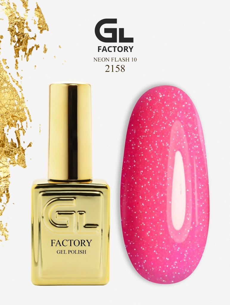 GL 2158 GOLD Gel Polish Neon Flash 10 15