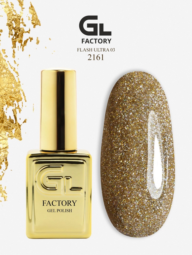 GL 2161 GOLD Gel Polish Flash Ultra 03 15