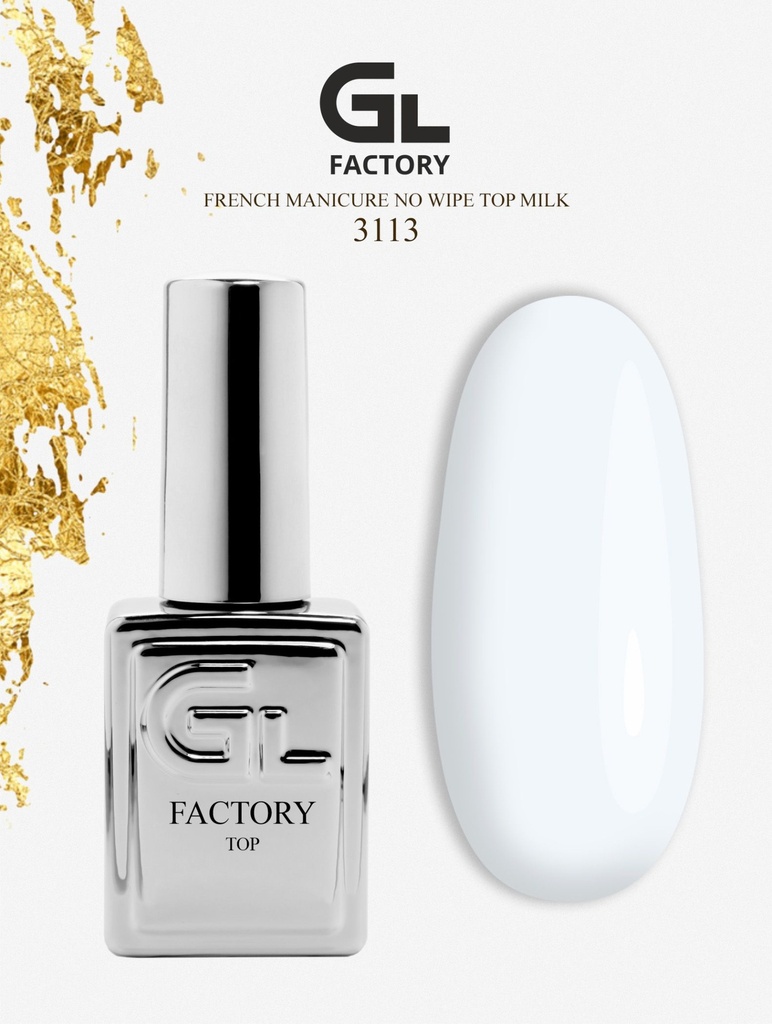GL 3113 SILVER Top French Manicure No Wipe Milk 15