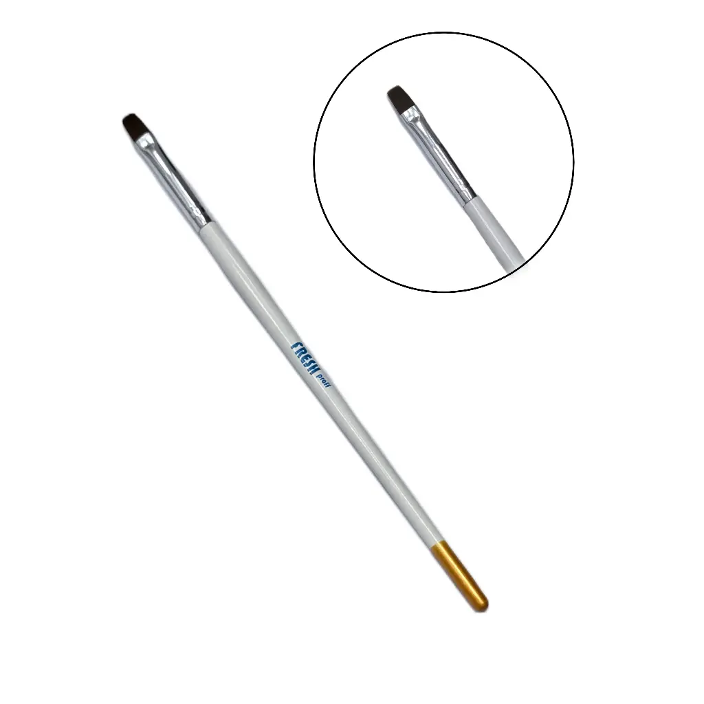 Gel Brush Square white 8mm 