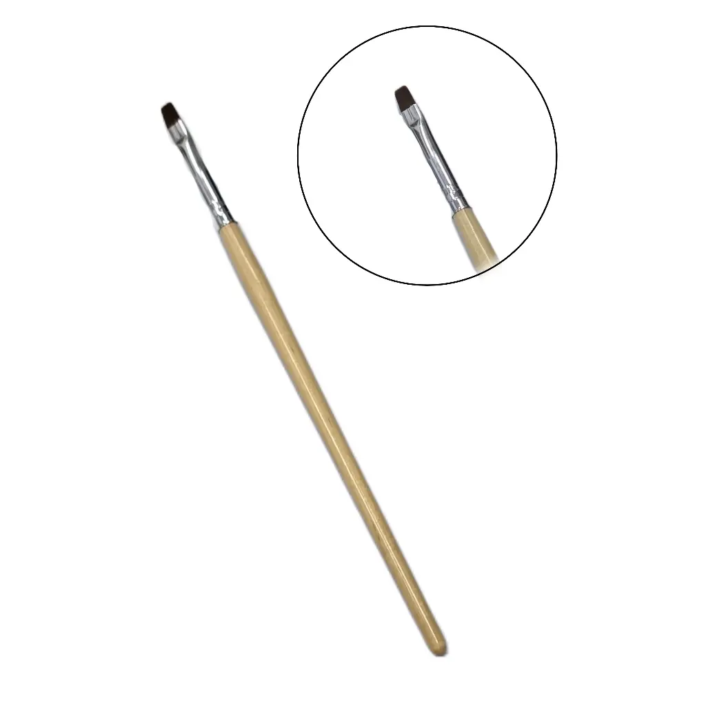 Gel Brush Square Brown 8mm 