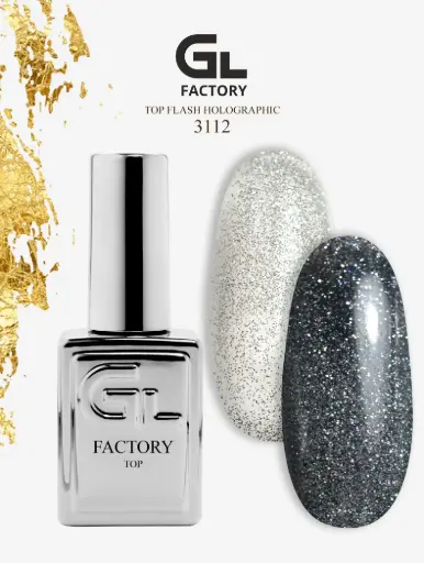 GL 3112 SILVER Top Flash Holographic 15g TPO HEMA FREE