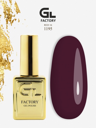 GL 1195 GOLD Gel Polish Red 16 15