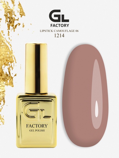 GL 1214 GOLD Gel Polish Lipstick Camouflage 06 15