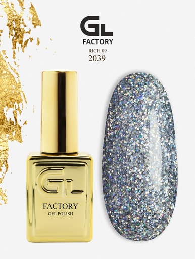 GL 2039 GOLD Gel Polish Rich 09 15