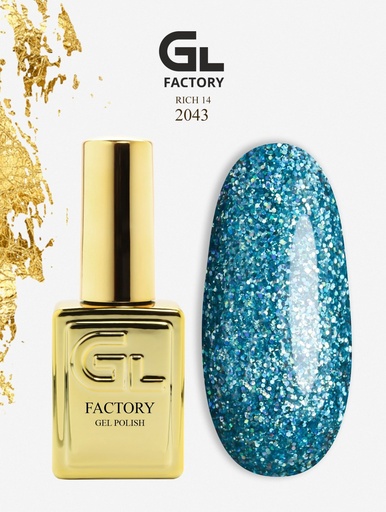 GL 2043 GOLD Gel Polish Rich 14 15
