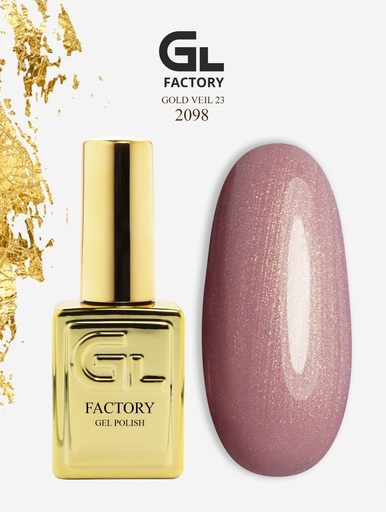 GL 2098 GOLD Gel Polish Gold Veil 23 15