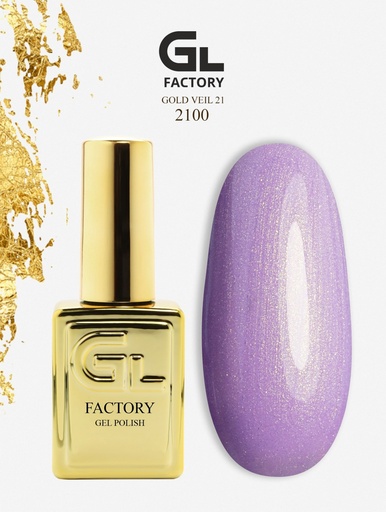 GL 2100 GOLD Gel Polish Gold Veil 21 15