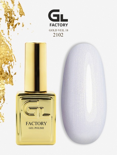 GL 2102 GOLD Gel Polish Gold Veil 18 15