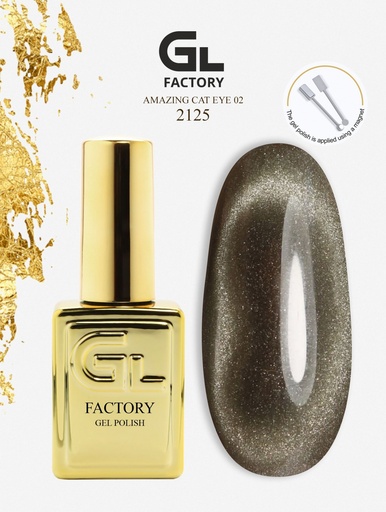 GL 2125 GOLD Gel Polish Amazing Cat Eye 02 15
