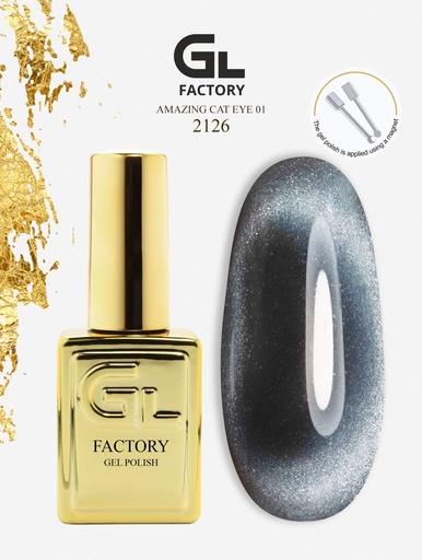 GL 2126 GOLD Gel Polish Amazing Cat Eye 01 15