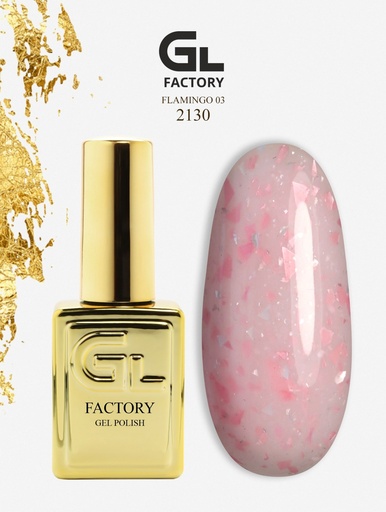 GL 2130 GOLD Gel Polish Flamingo 03 15