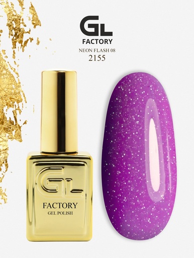 GL 2155 GOLD Gel Polish Neon Flash 08 15