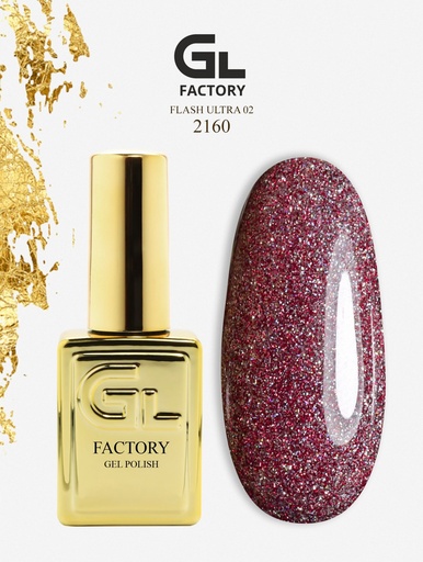 GL 2160 GOLD Gel Polish Flash Ultra 02 15