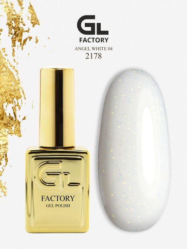 GL 2178 GOLD Gel Polish Angel White 04 15
