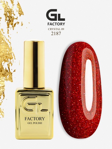 GL 2187 GOLD Gel Polish Crystal 09 15