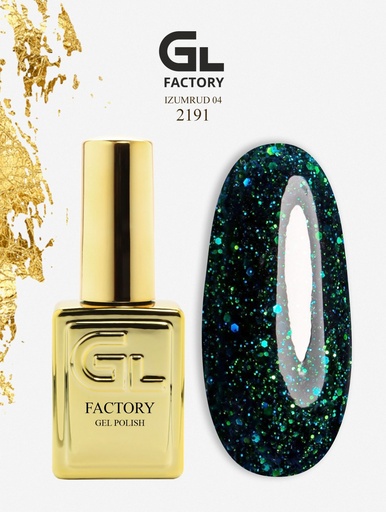 GL 2191 GOLD Gel Polish Izumrud 04 15