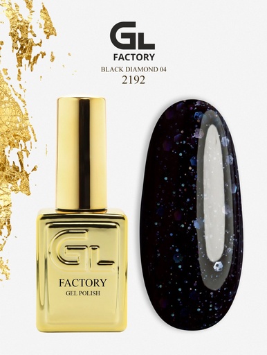 GL 2192 GOLD Gel Polish Black Diamond 04 15