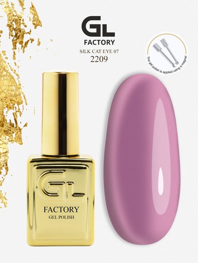 GL 2209 GOLD Gel Polish Silk Cat Eye 07 15