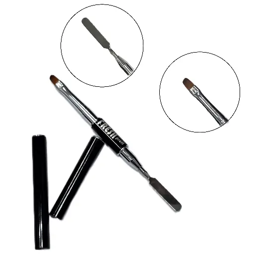 PolyGel Dual Ended Brush Oval 7mm 