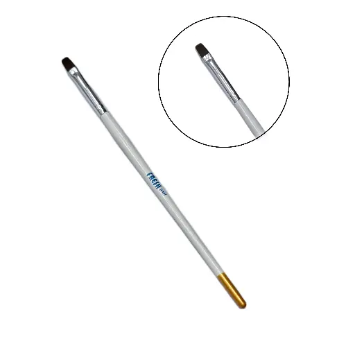 Gel Brush Square white 8mm 